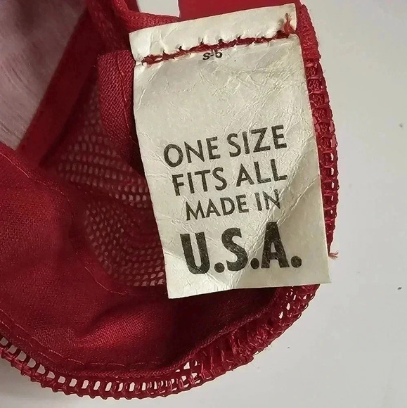 Vintage Nascar Alan Kulwicki Red Snap Back Gold Wings White Rope - Picture 6 of 8